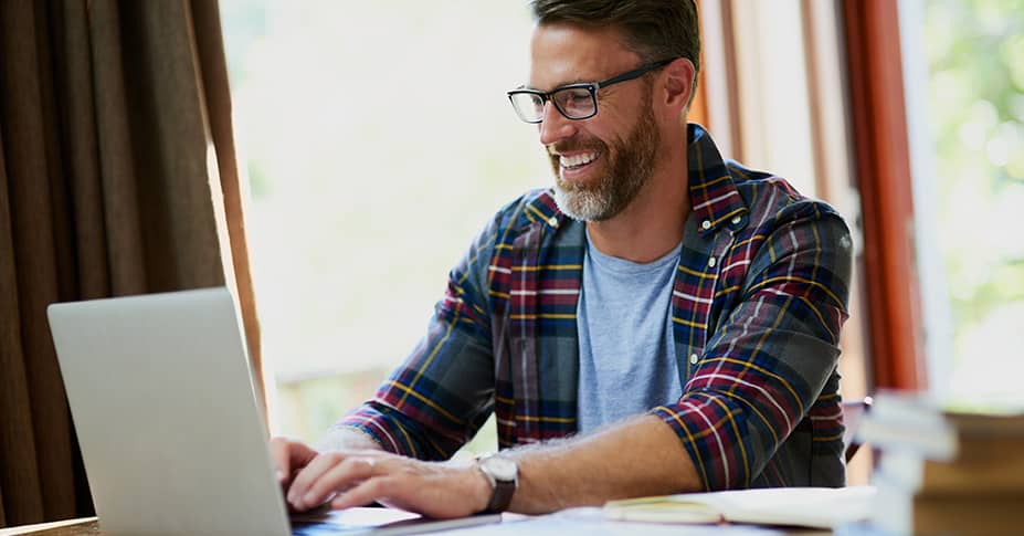 man on laptop