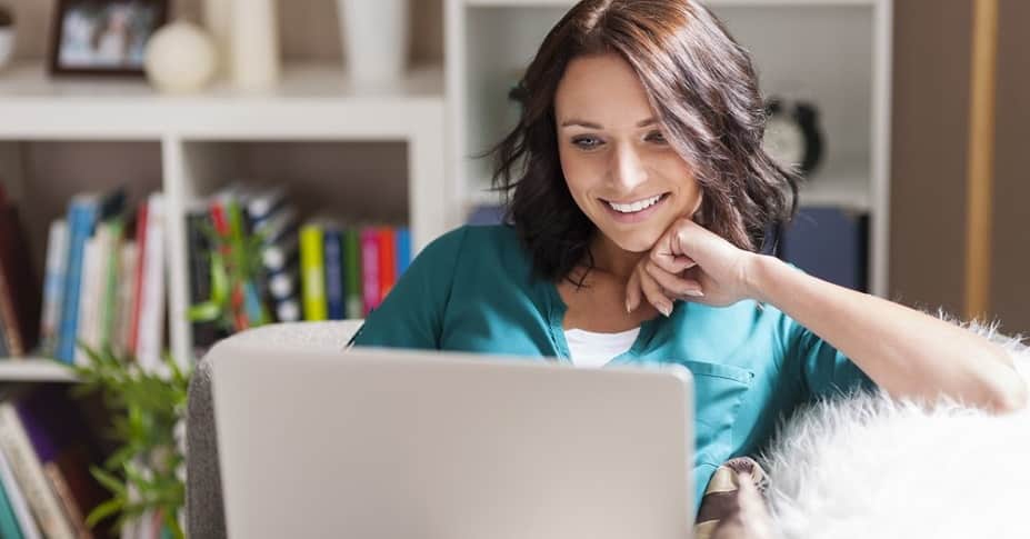 Woman on laptop