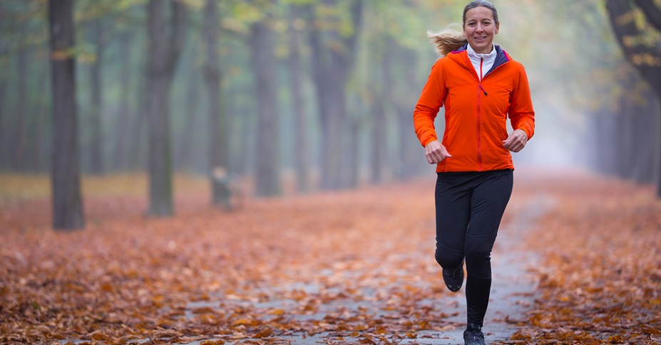 woman jogging