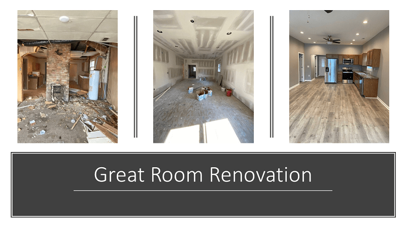 David's great room renovation