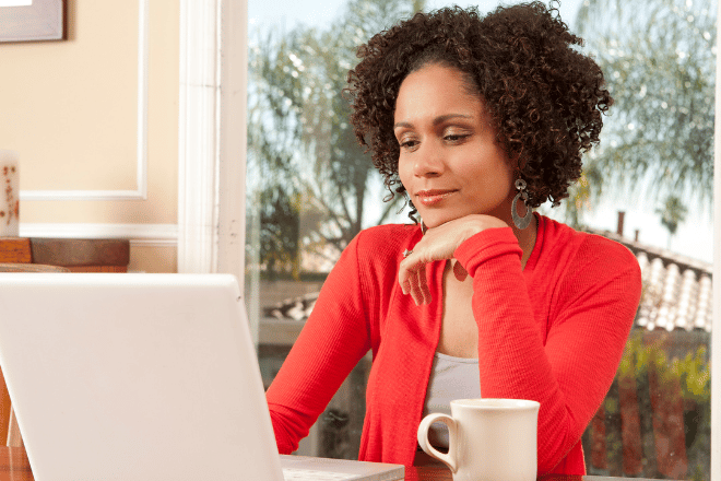 woman on laptop